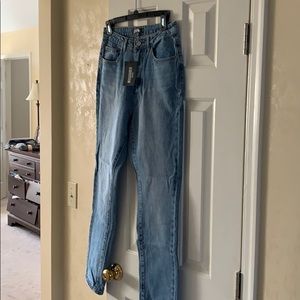 Misguided high-waisted jeans - Size 4
